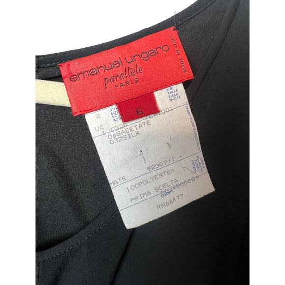 Emanuel Ungaro Gathered Knot Dress NWT Sz. 6 - Picture 4 of 8